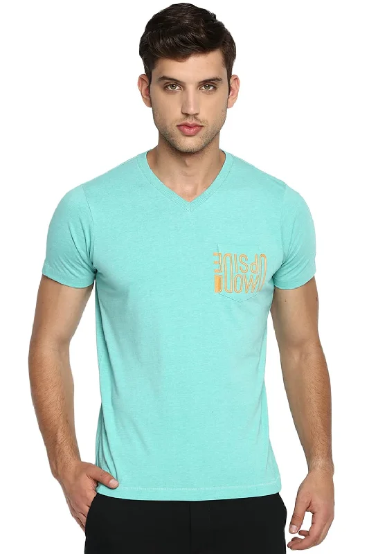 Muscle Fit V Neck T Shirt