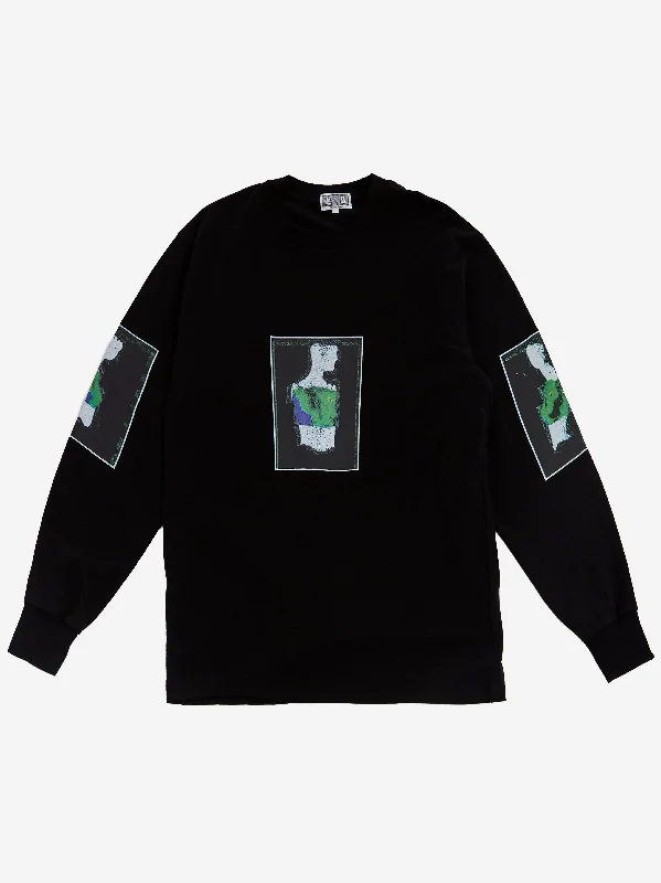 Warehouse Sale C.E Cav Empt Torshin SEQ Long Sleeve T-Shirt - Black
