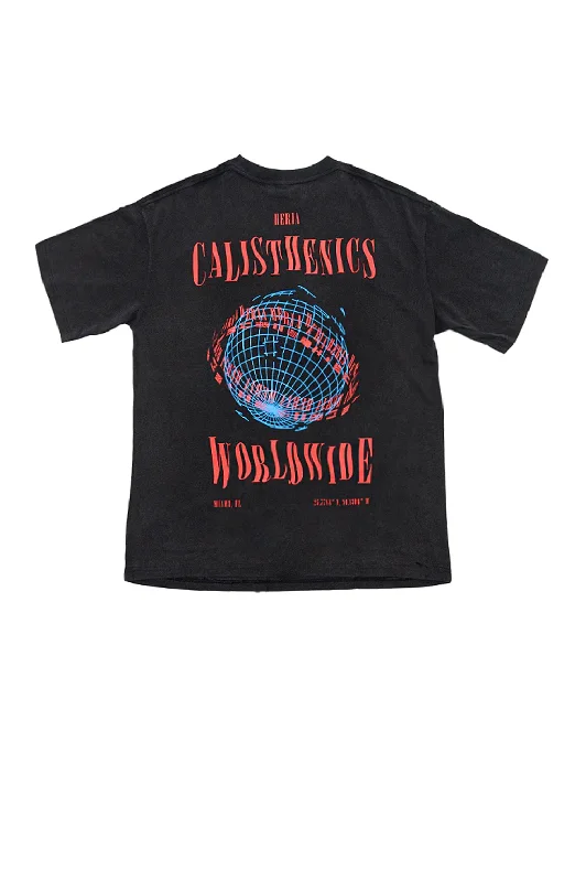 Weekend Bargains to Grab Calisthenics Worldwide Tee - Vintage Black