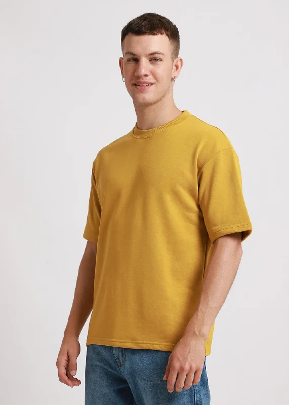 Today’s Deal Canary Yellow Oversized Basic T-shirt