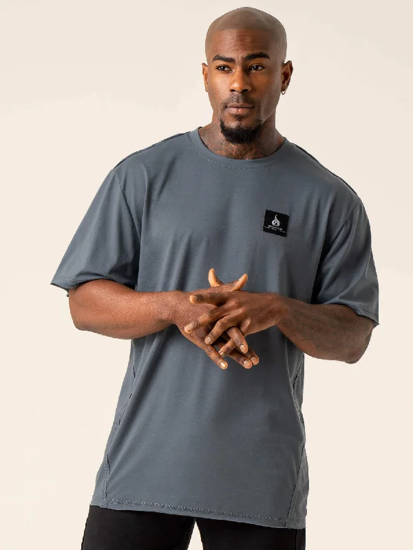 Flash Deal Dynamic Oversized T-Shirt - Petrol