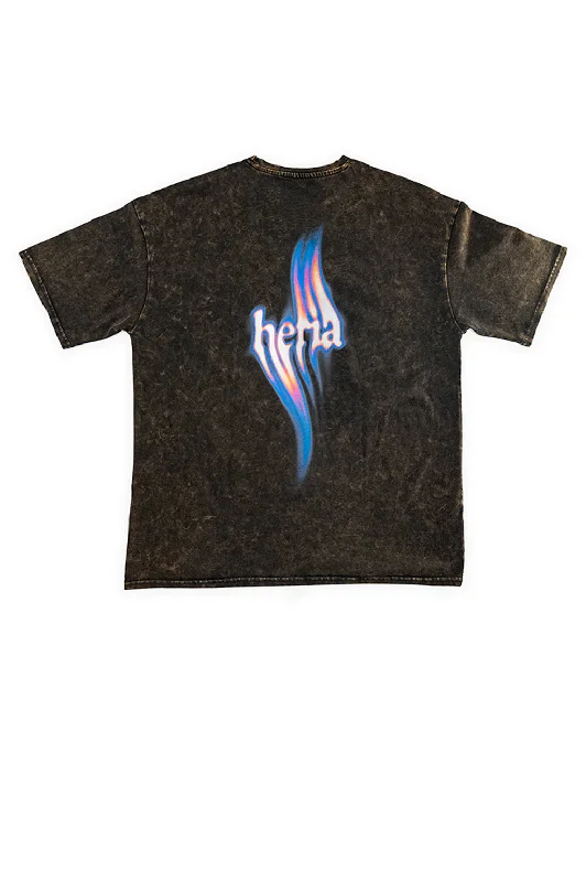 Weekend Bargains to Love Flame Tee - Acid Washed Olive