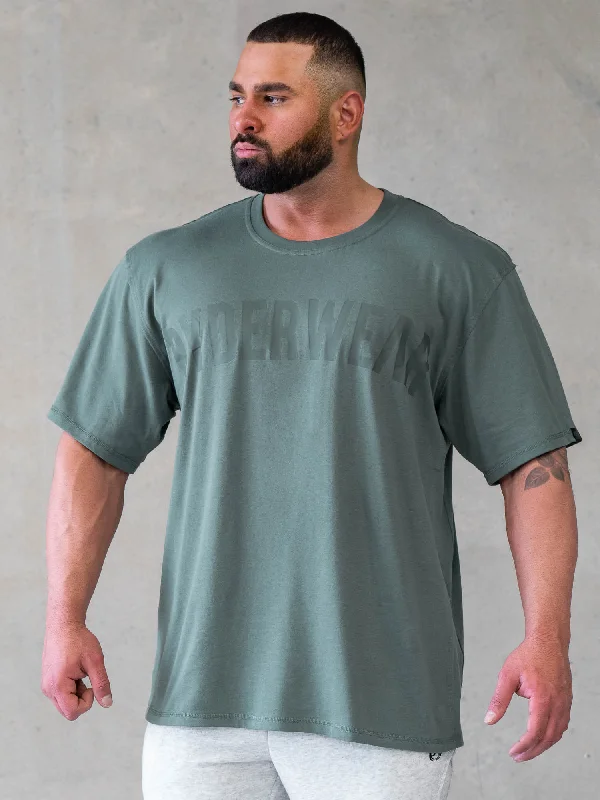 Deep Savings Force Oversized T-Shirt - Fern Green
