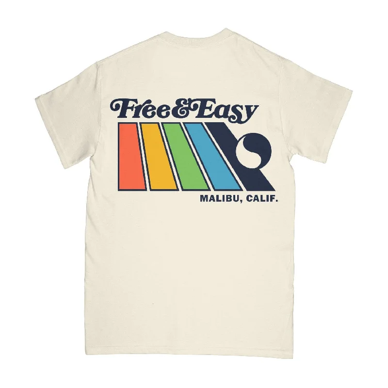 Free and Easy Natural Rainbow Malibu Vanilla T-Shirt