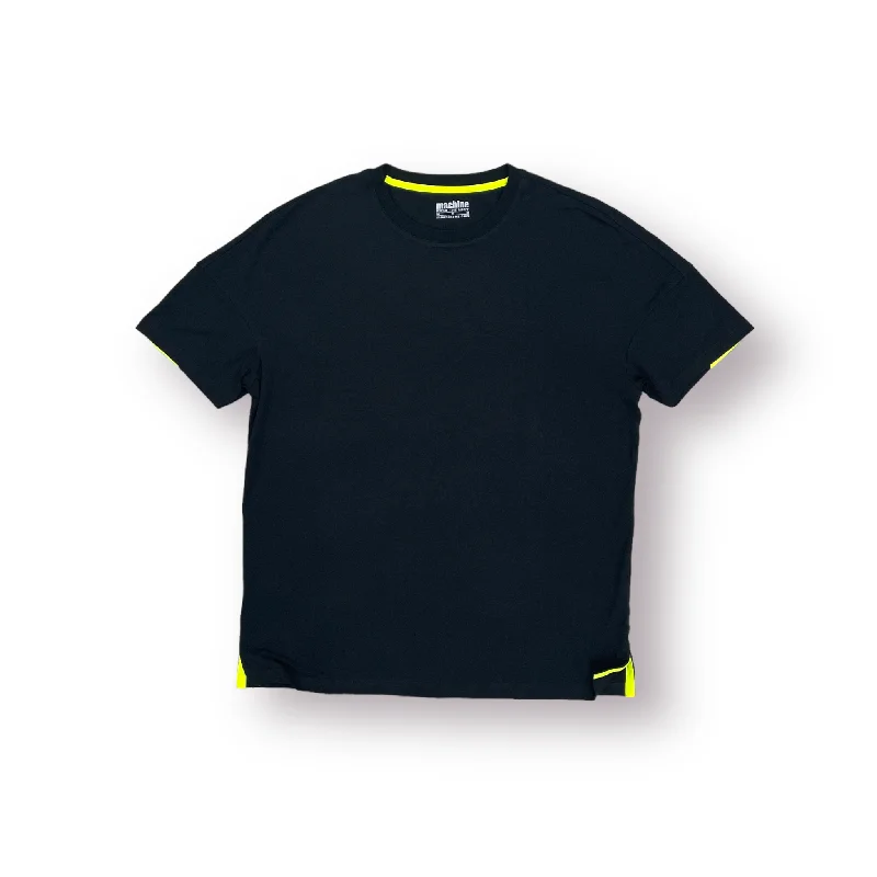 Today Only Fresh Pond Fashion Tee 2.0 - Black with Neon Stripe