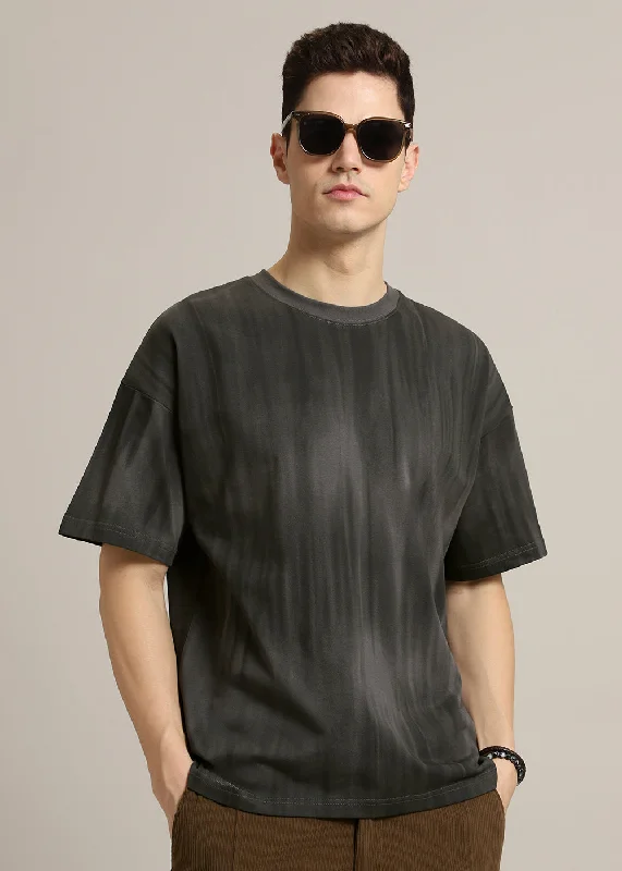 Closeout Grey Gradient Oversized T-shirt