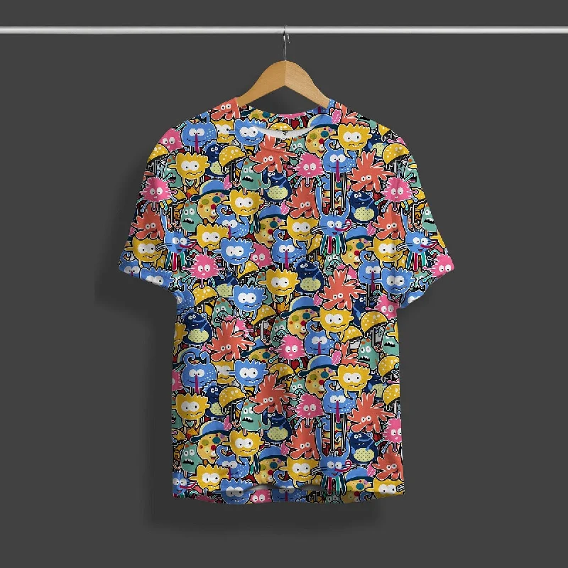 Jo Jo Multicolor All Over Print Streetwear T-Shirt