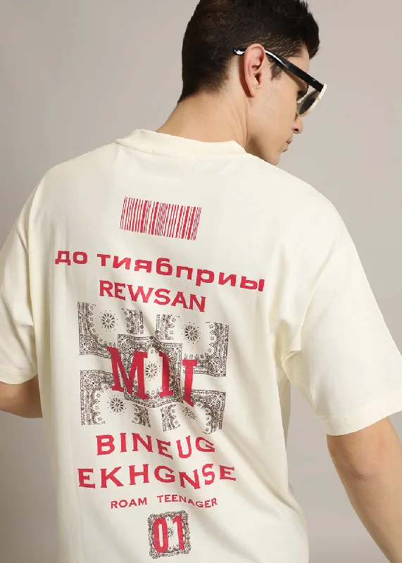 Unbeatable Deal Letter Luxe Oversized T-shirt