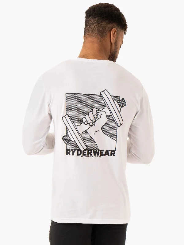 Online Exclusive Lift Long Sleeve T-Shirt - White