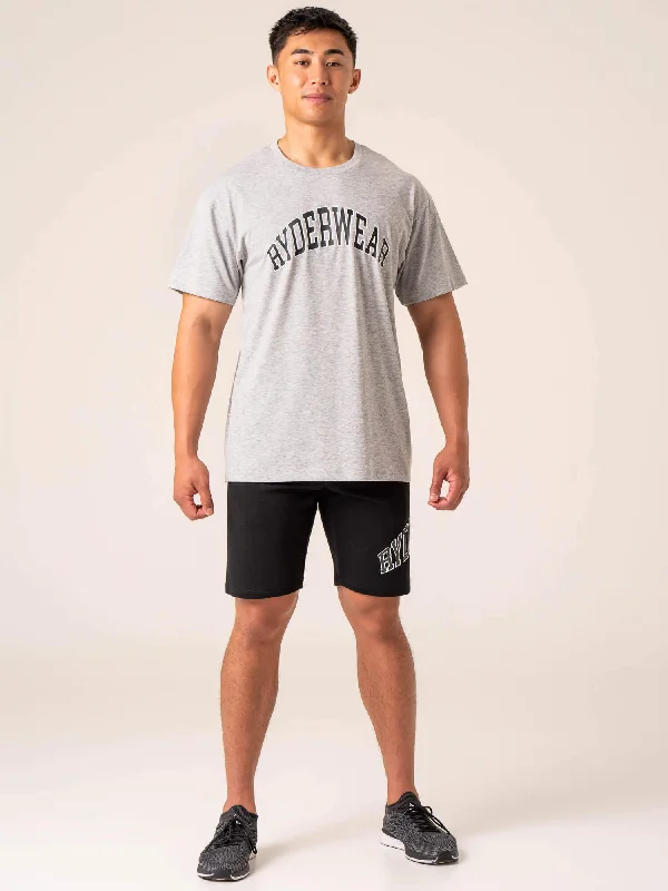 Stock Up Men's Collegiate T-Shirt - Grey Marl