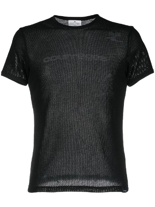 Mesh-Panels Short-Sleeve T-Shirt