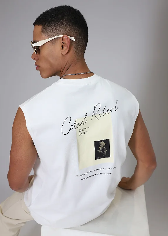 Buy Now Midnight Motif White Tank
