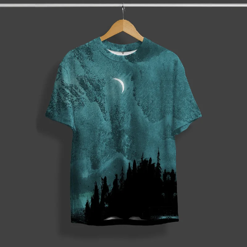 Night Moon All Over Printed T-Shirt