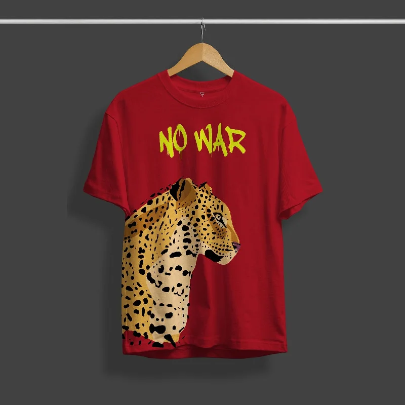 No War Tiger Graphic Printed T-Shirt