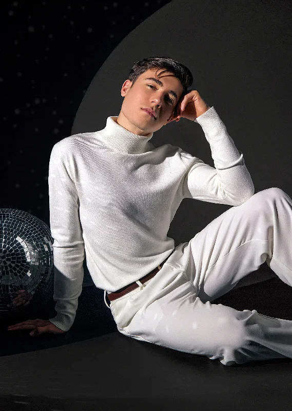 Best Bargains Off White Turtle-Neck Sweater