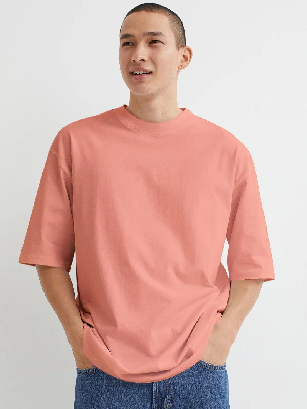 Peach Oversize Tshirt Front