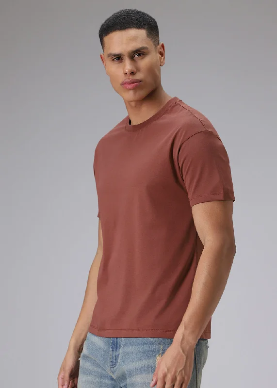 Super Deal Plum Red Regular T-shirt