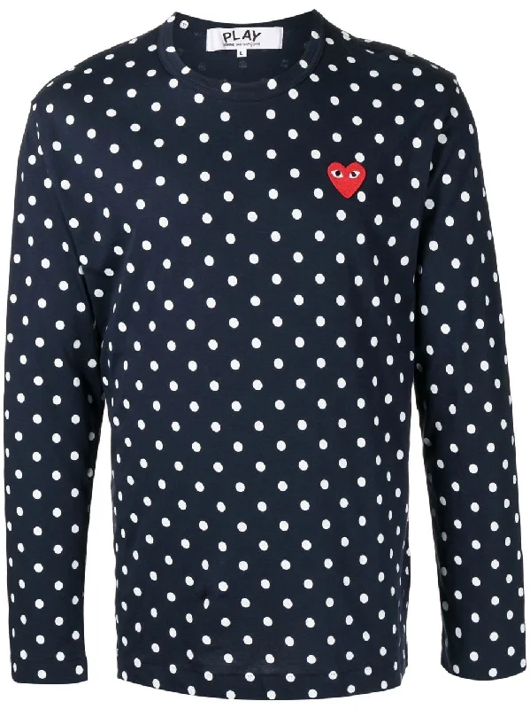 Reduced Rates Polka-Dot Long-Sleeve T-Shirt