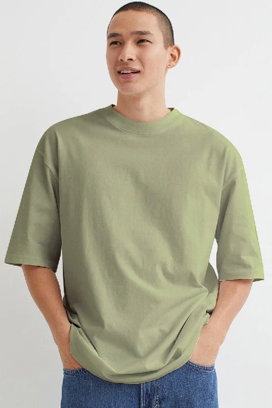 Green Oversized T-Shirt Front