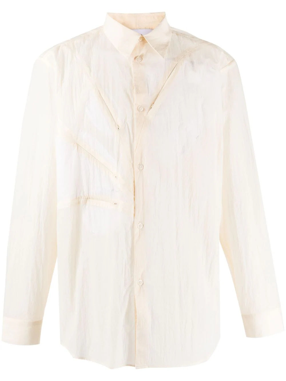 Early Bird Semi-Sheer Zip-Pocket Shirt