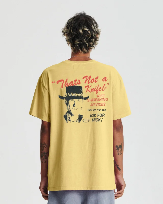 Sharpen Service Tee - Lemon