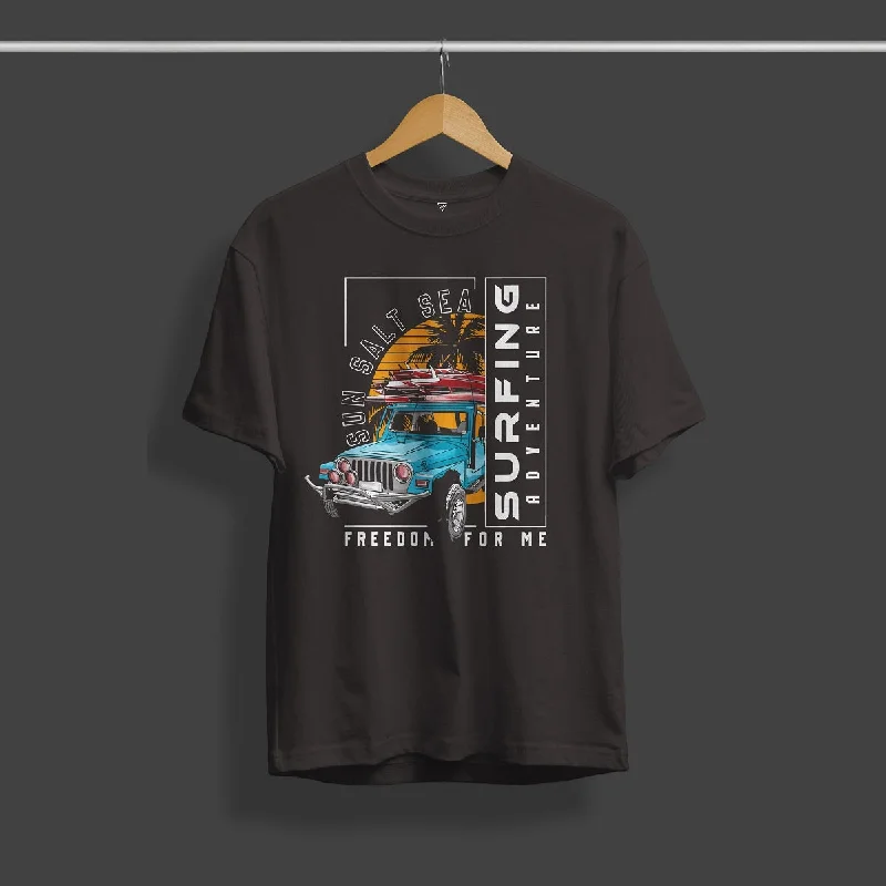 Surfing Adventure Graphic Printed T-Shirt