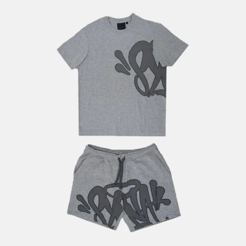 Savings Galore Syna T-shirt & Shorts Logo Set - Grey