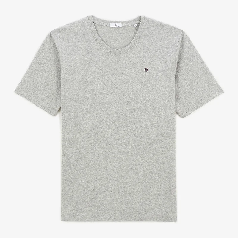 Huge Savings Heather gray round-neck T-shirt