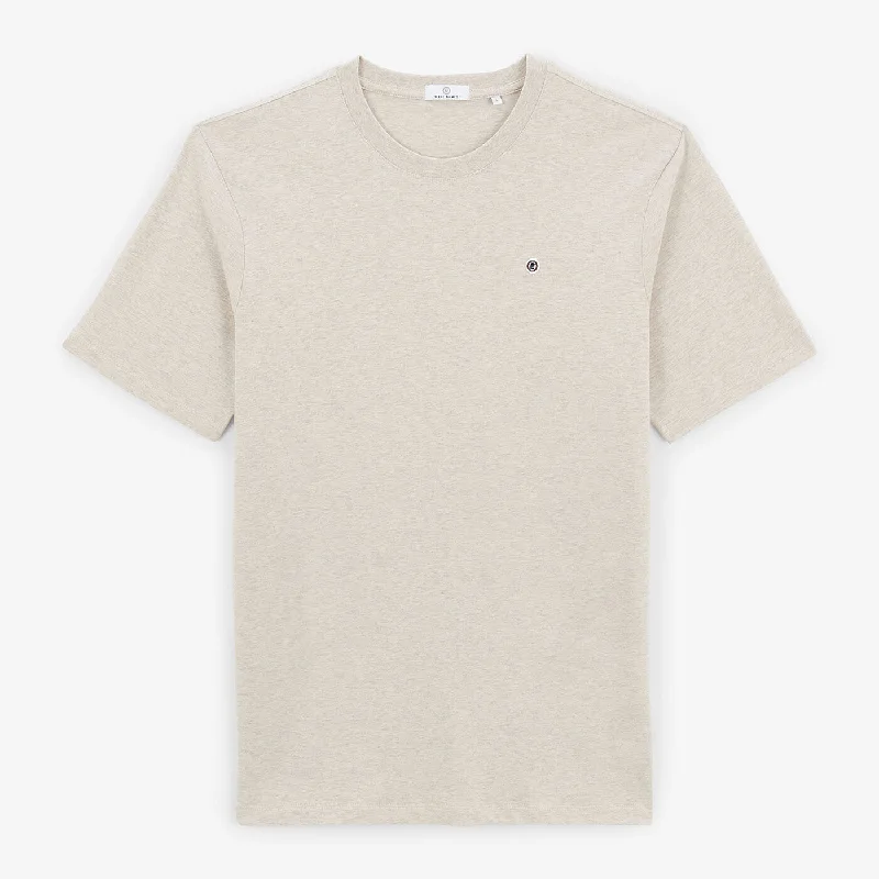 Cash Savings Theo t-shirt in mottled beige