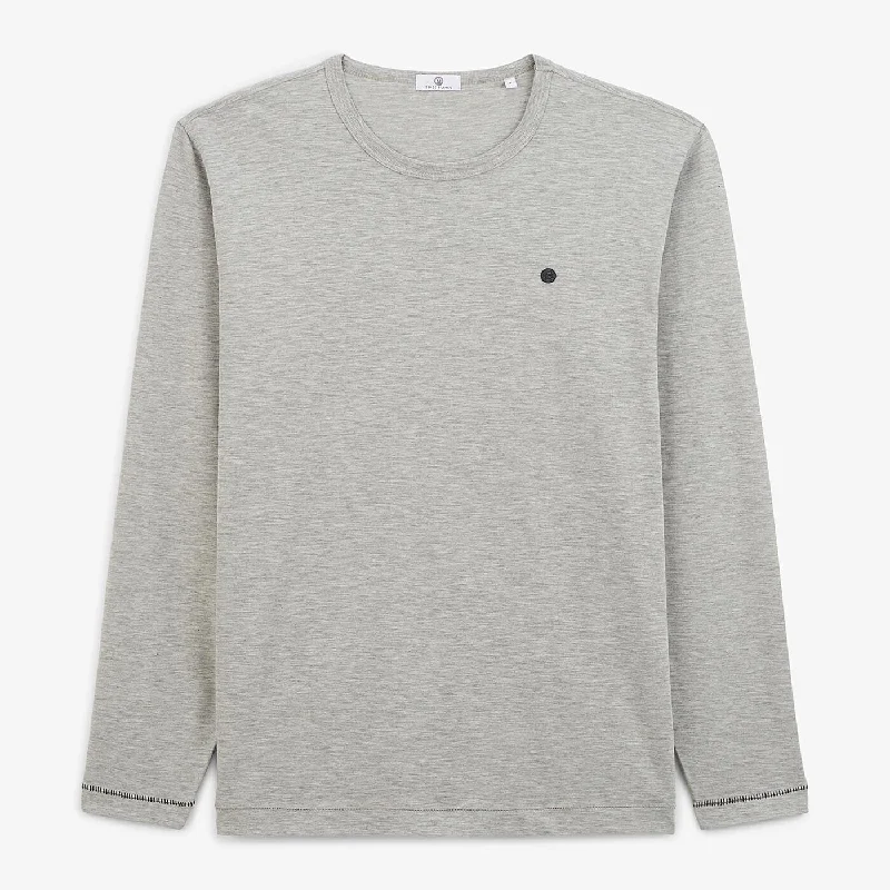 Stock Up Heather gray long-sleeved t-shirt