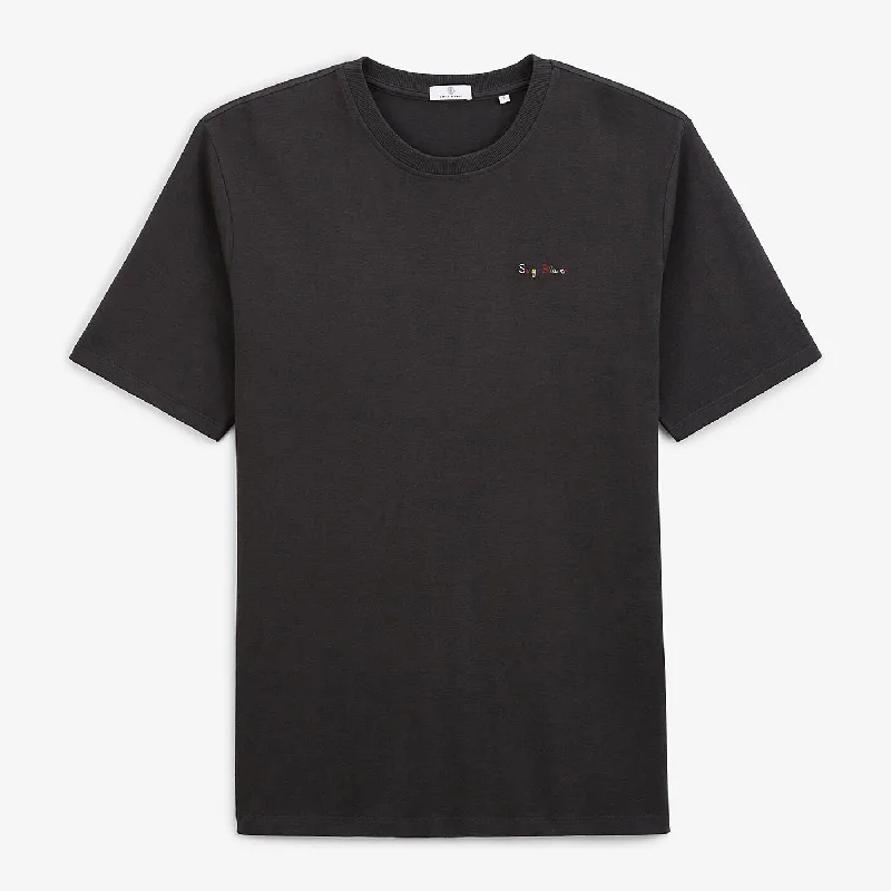 Unbeatable Deal Teva anthracite embroidery t-shirt