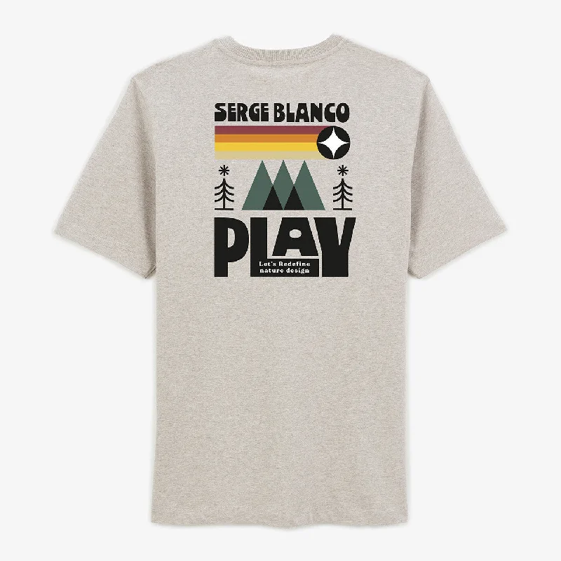 Hurry Up Trevis t-shirt in mottled beige