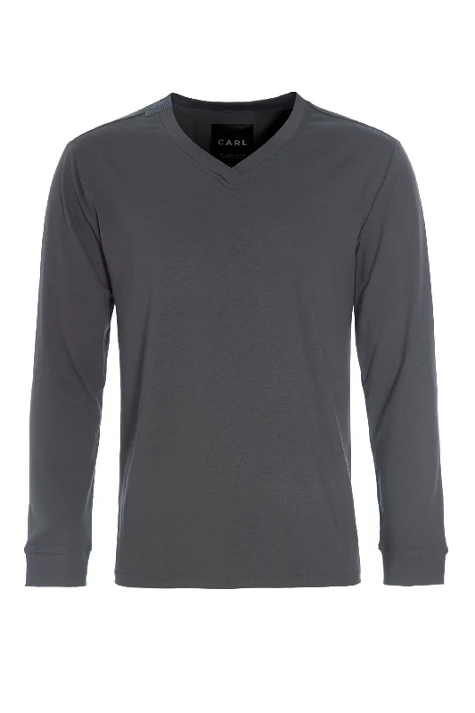 Must-Have Deals T-SHIRT V-NECK LONG SLEEVE - 1021C - FORREST
