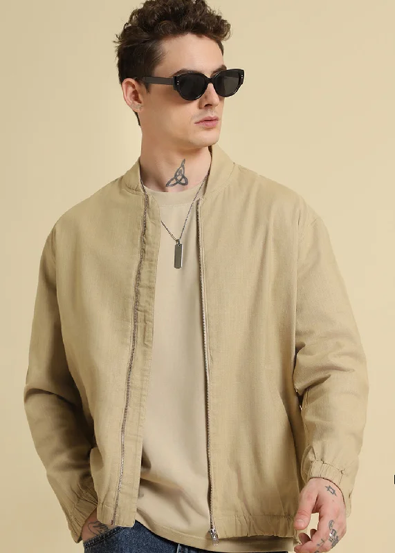 Price Fest Tan Beige Oversized T-shirt
