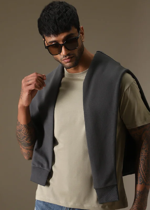 Price Drop Tan Regular Fit T-shirt