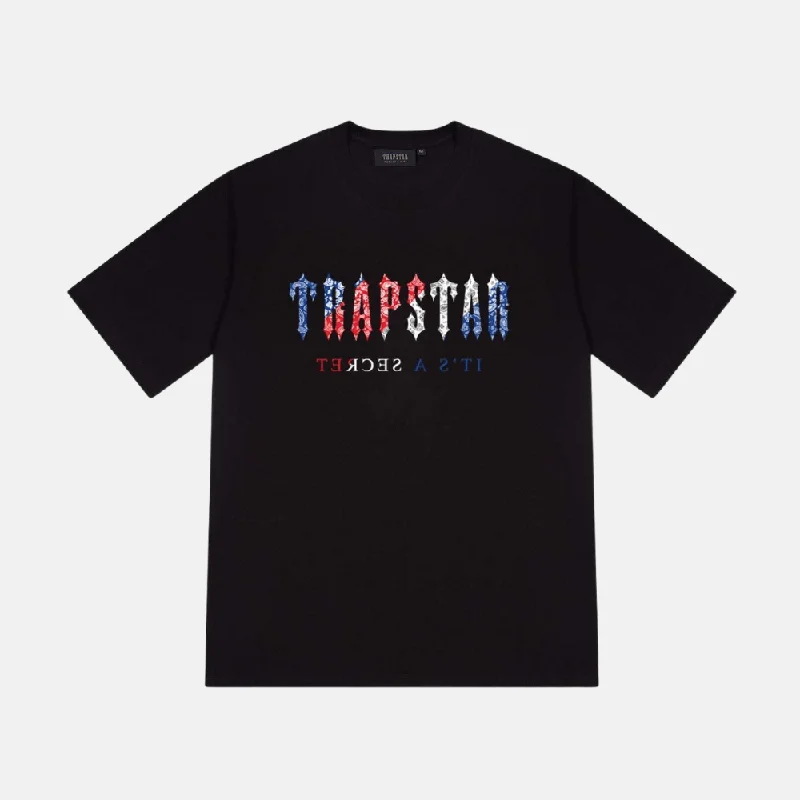 Bonus Savings Trapstar Decoded Paisley Revolution T-Shirt - Black / Red / Blue
