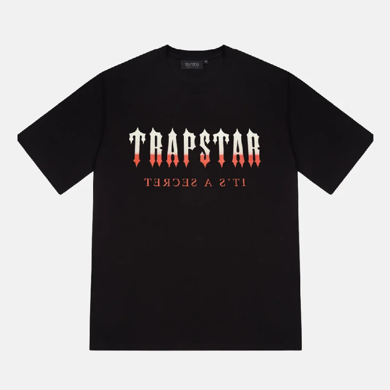 Low Prices Trapstar Decoded T-Shirt - Black/Red Gradient