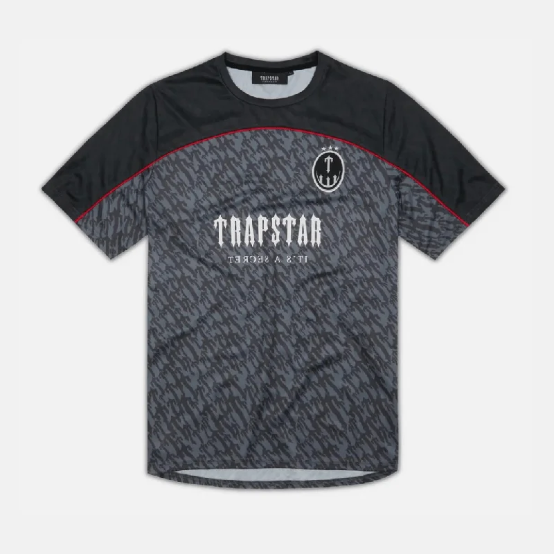 Great Deals Trapstar T Monogram Football Jersey - Grey/Red