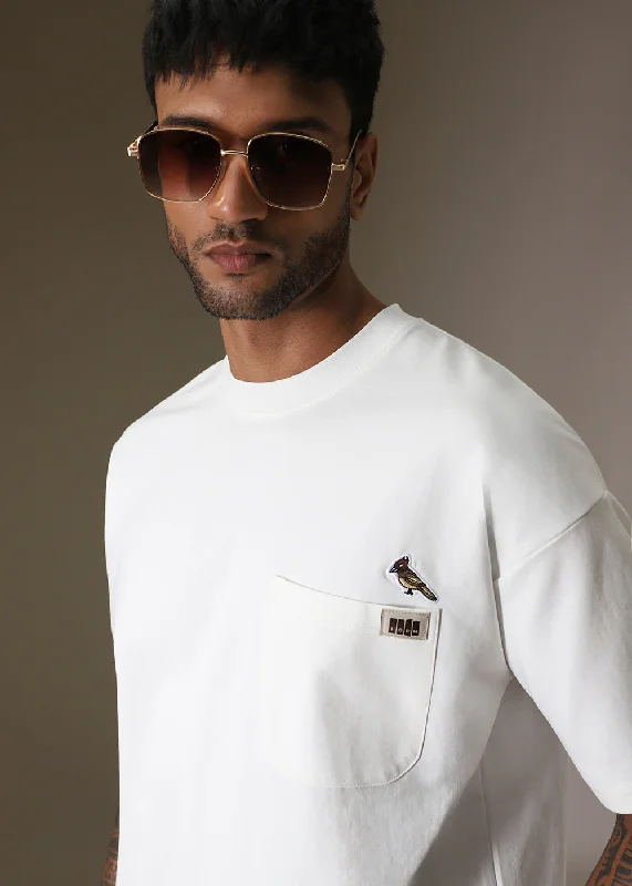 Unmissable Offer White Applique Oversized T-Shirt
