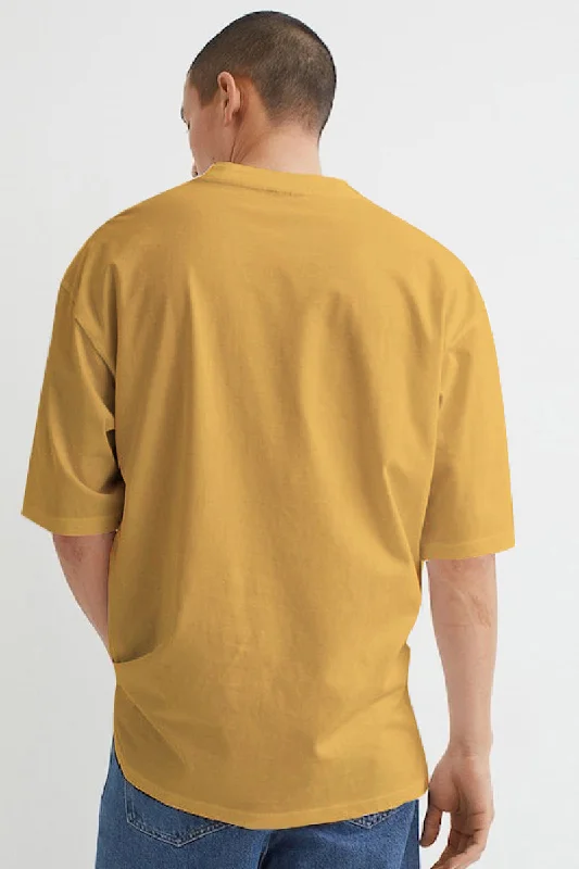 Yellow Over Size Tee by Squirehood